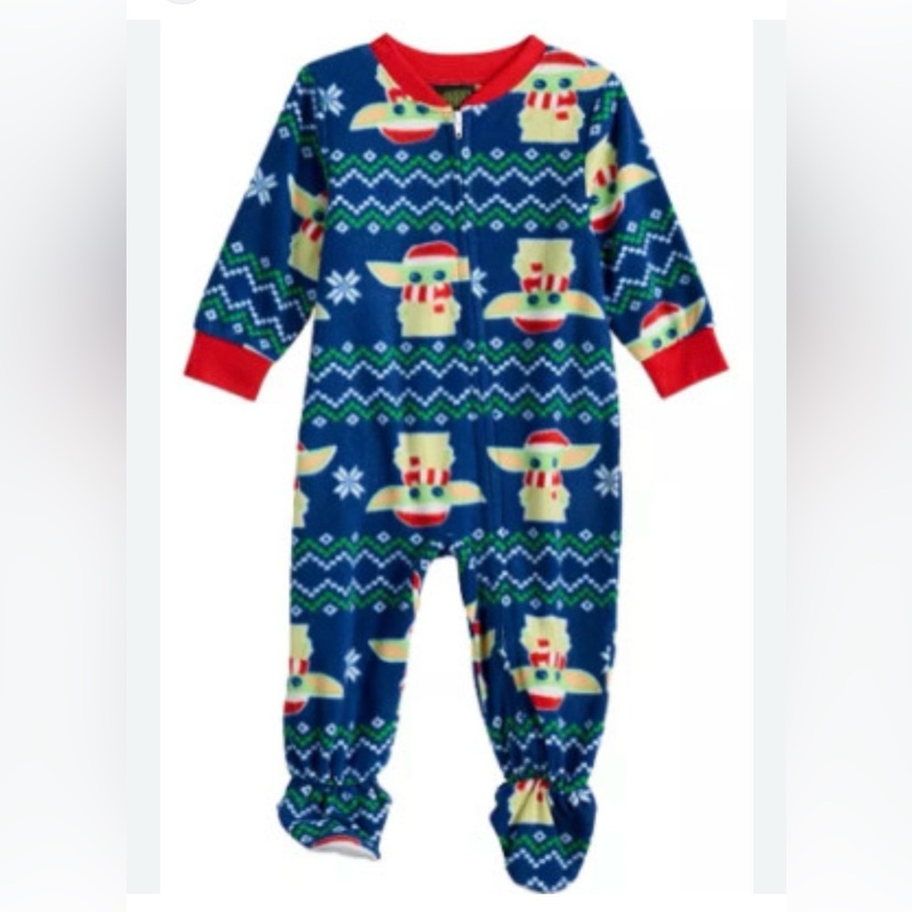 Star Wars Baby Yoda Kids One Piece Footie Pajamas